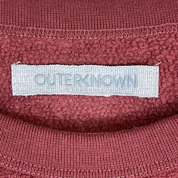 Outerknown Shirt Mens Large Red T-Shirt Premium Casual Logo Short Sleeve Adult - Picture 5 of 9